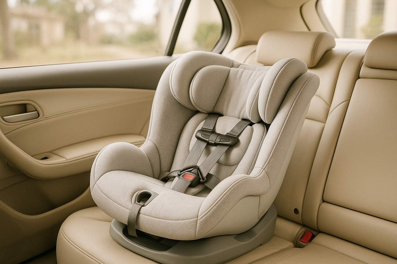 Melhor cadeirinha de carro para bebê instalada no banco traseiro do carro — cadeirinha de carro para bebê