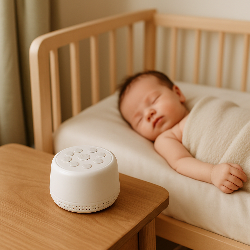 máquina de ruído branco para bebê — máquina de som para bebê dormir melhor