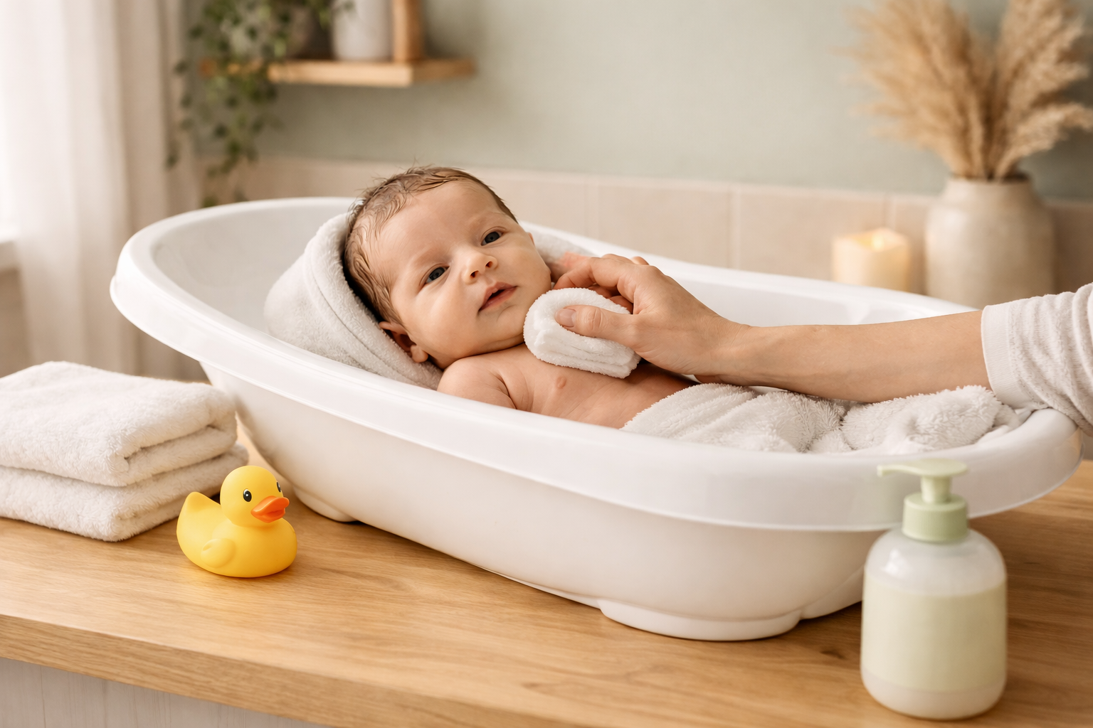 Como dar banho em recém-nascido com segurança: guia passo a passo