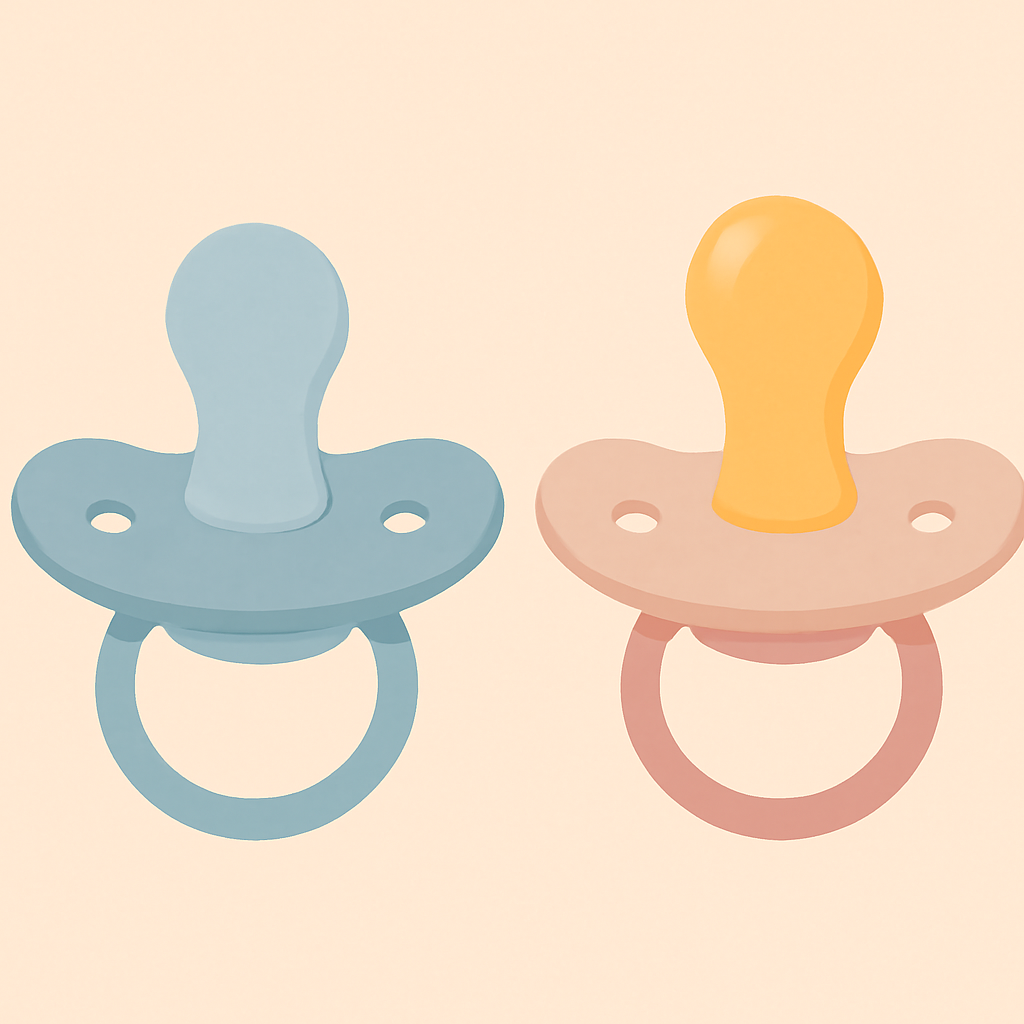 Chupeta de silicone ou latex para bebe